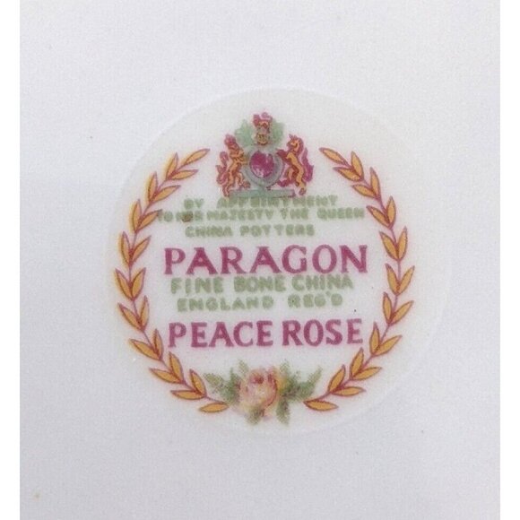 Vintage Paragon Peace Rose Serving Dish Fine China Handles 10" Made In England - Picture 6 of 7